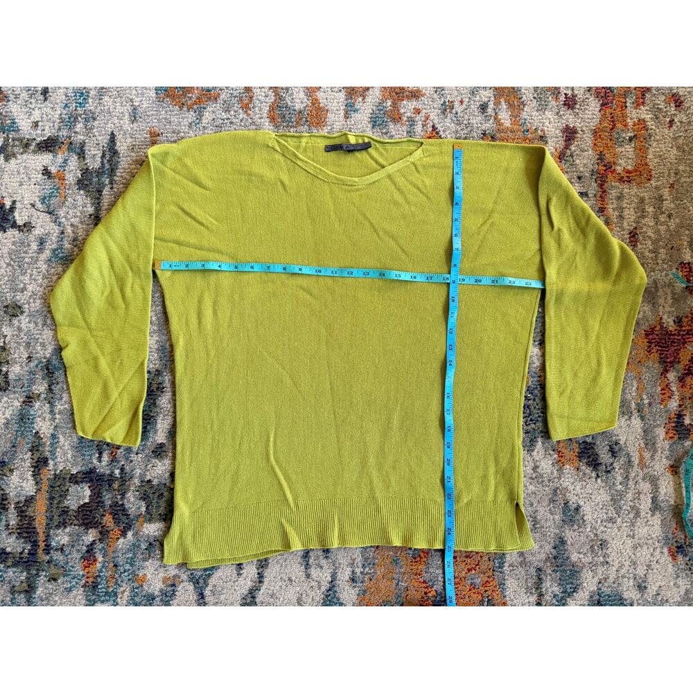 OSKA Jumper Wool Sleeve 3/4 Green Knit Size 3